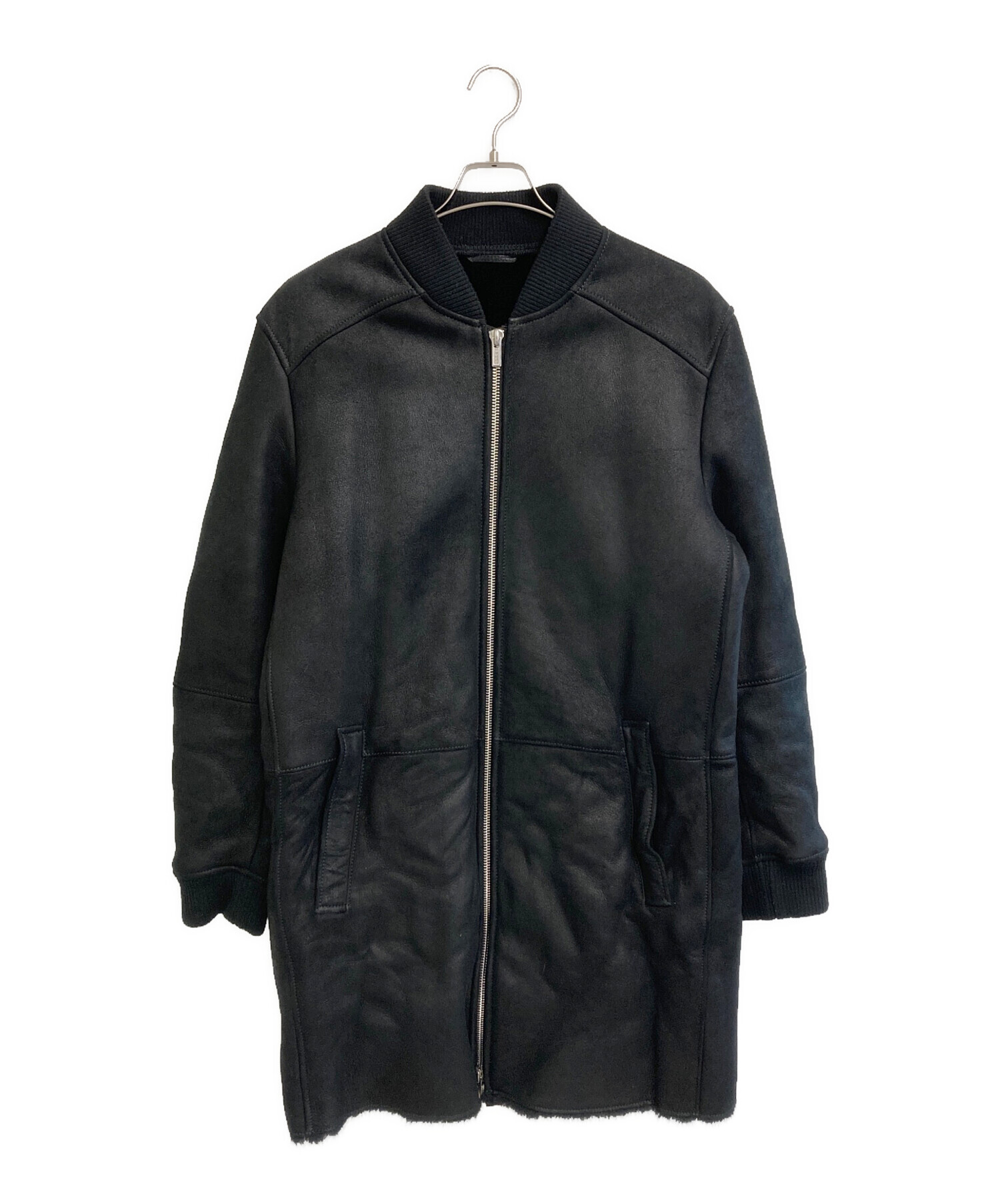 中古・古着通販】HUGO BOSS (ヒューゴ ボス) レザーボンバーコート