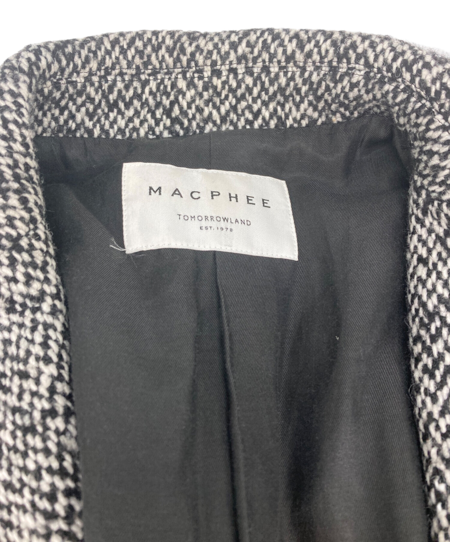 中古・古着通販】MACPHEE (マカフィー) ブロークンツイード オーバー