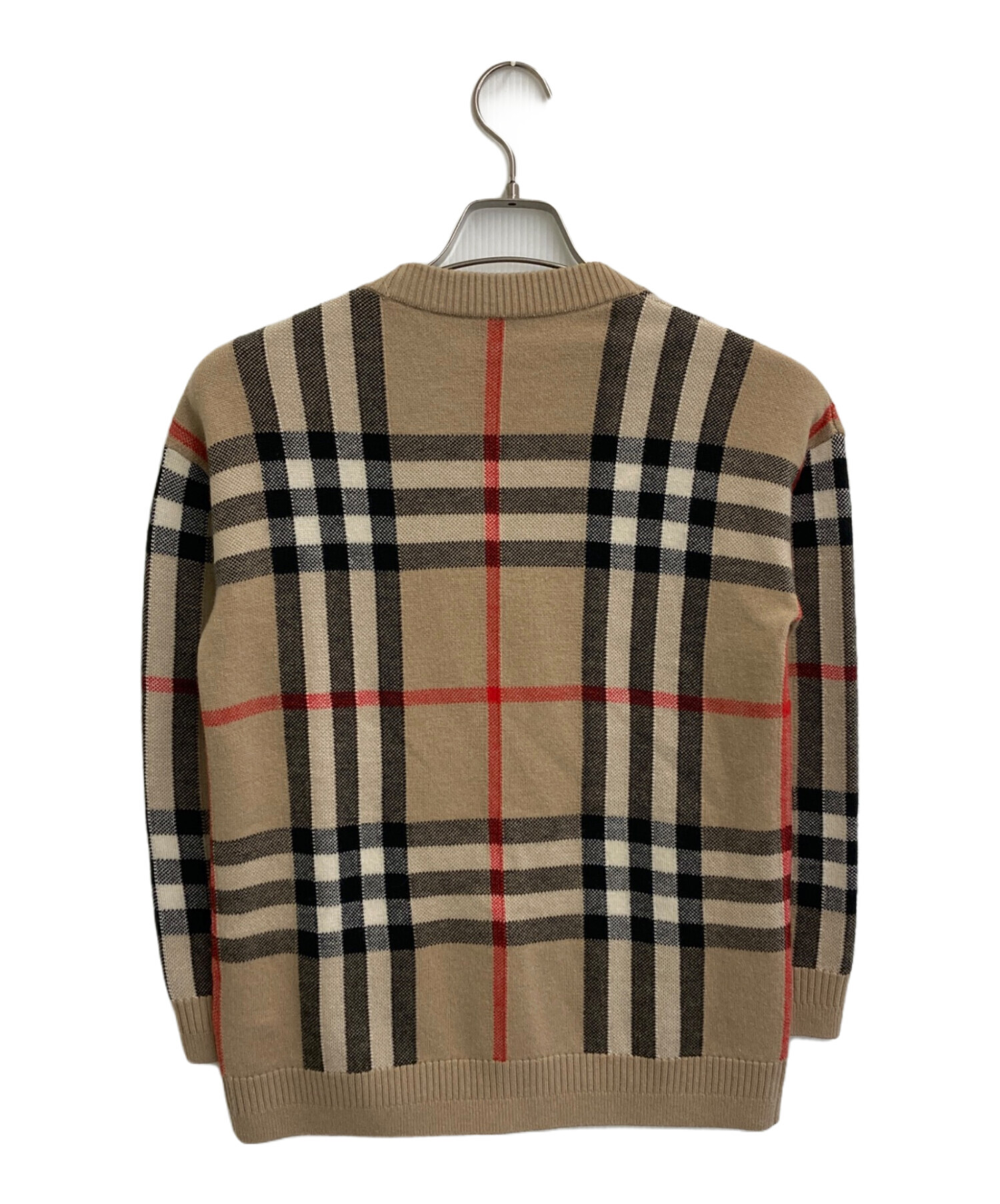 中古・古着通販】BURBERRY (バーバリー) ノバチェック柄Vネック