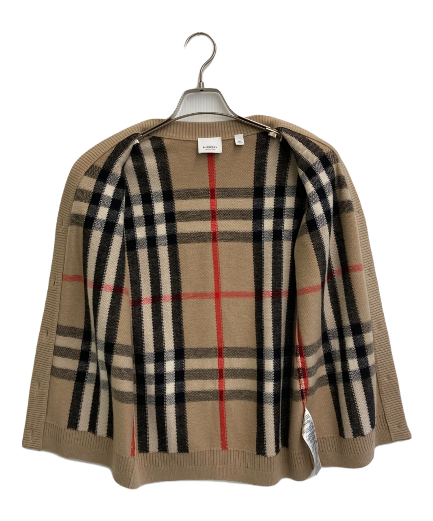 中古・古着通販】BURBERRY (バーバリー) ノバチェック柄Vネック