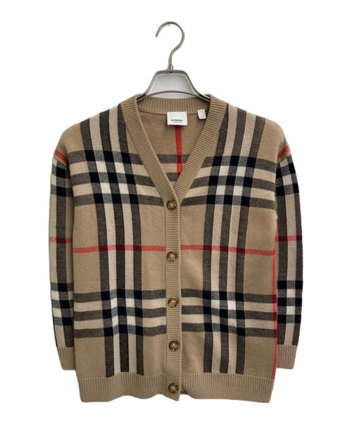 美品 BURBERRY バーバリー ノバチェック カーディガン 中古・古着通販】BURBERRY (バーバリー) ノバチェック柄Vネック