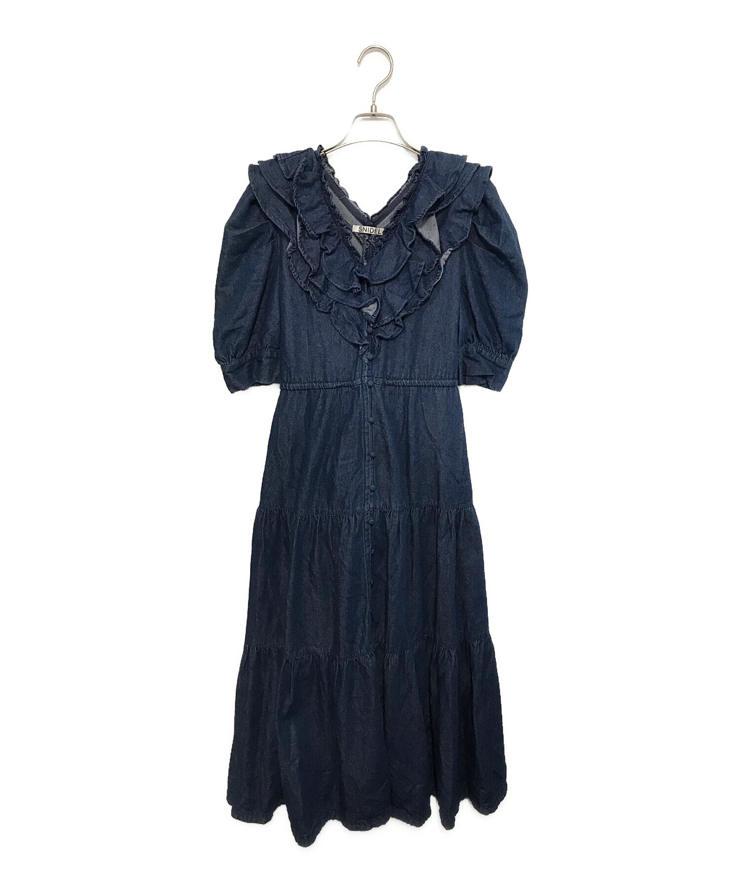 中古・古着通販】Snidel (スナイデル) デニムワンピース インディゴ