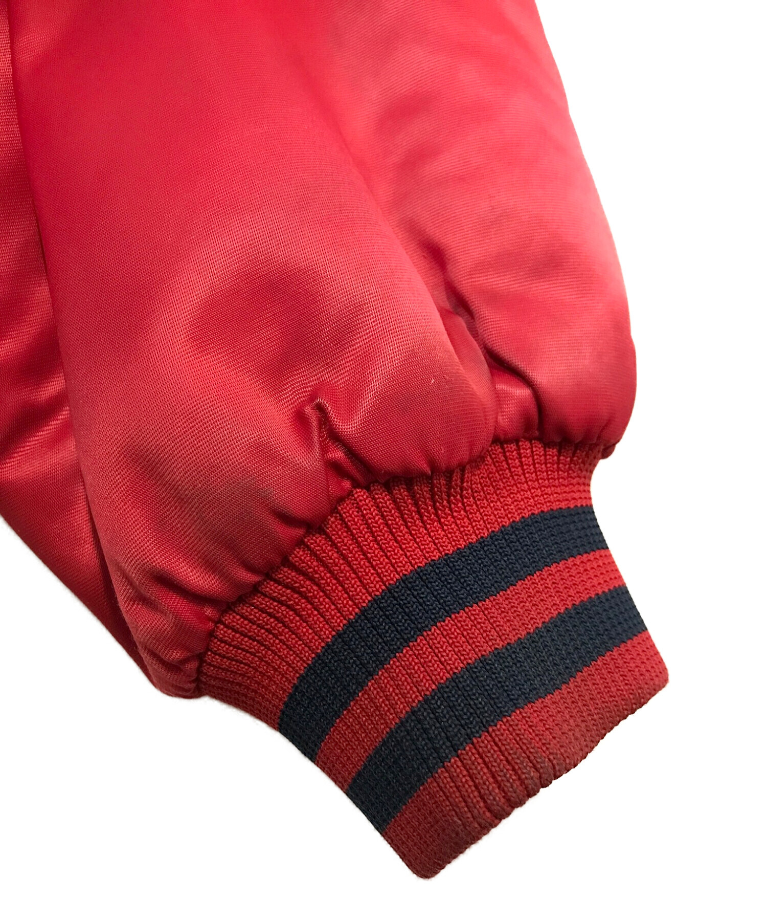 中古・古着通販】FUBU (フブ) 中綿スタジャン レッド サイズ:XXL