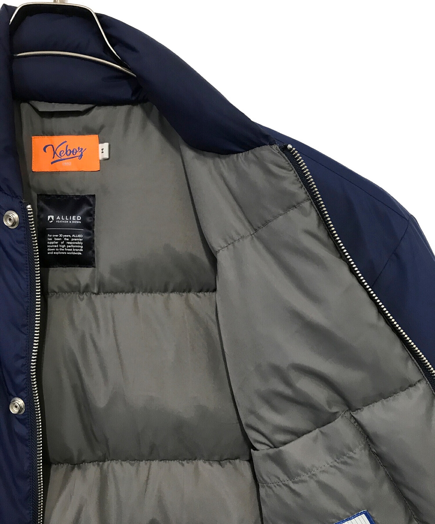 中古・古着通販】KEBOZ (ケボズ) DOWN JACKET ブルー サイズ:M