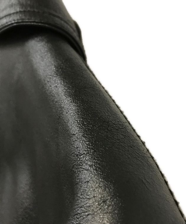 すでやこと様STOOGE & CO レザージャケット 黒 牛革 ライダース 黒 中古・古着通販】stooge&co (ストゥージ＆コー) シングルライダース