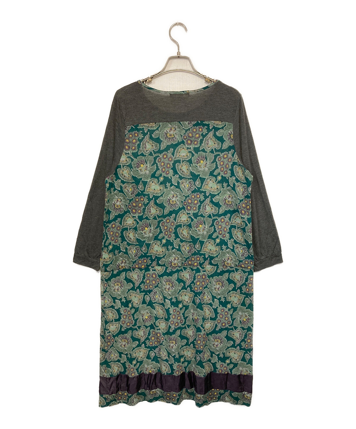 今期新品ケイハヤマプリュス☆定価3万1900円　切り替えワンピース　フリーサイズ 中古・古着通販】KEI HAYAMA PLUS (ケイ ハヤマ プリュス) 切替