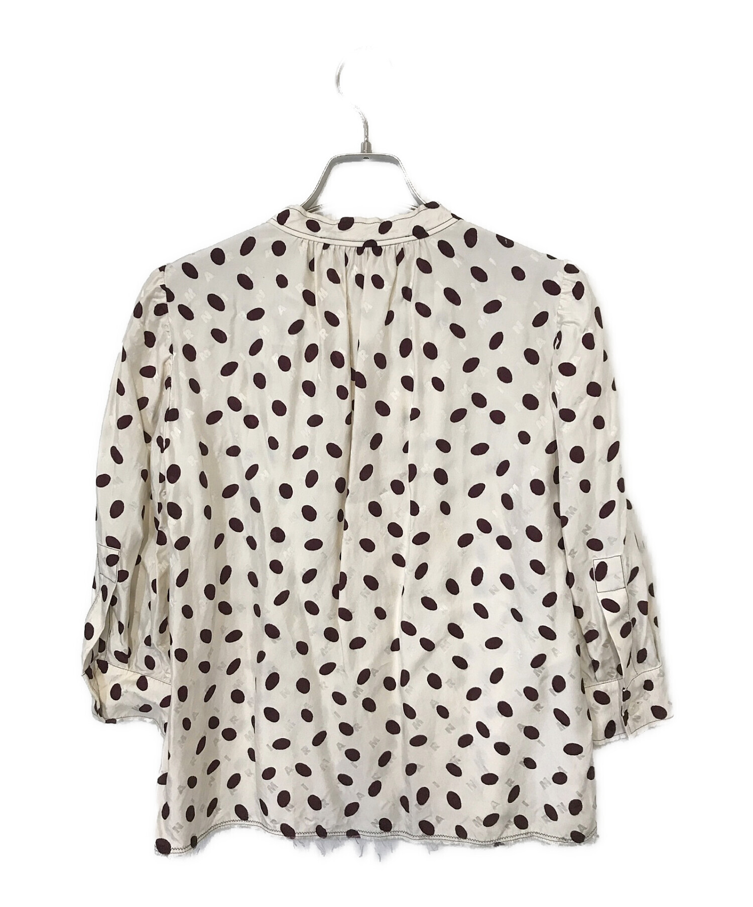 MARNI / マルニ | コットン ドット シャツ ブラウス | 38 | エクリュ 
