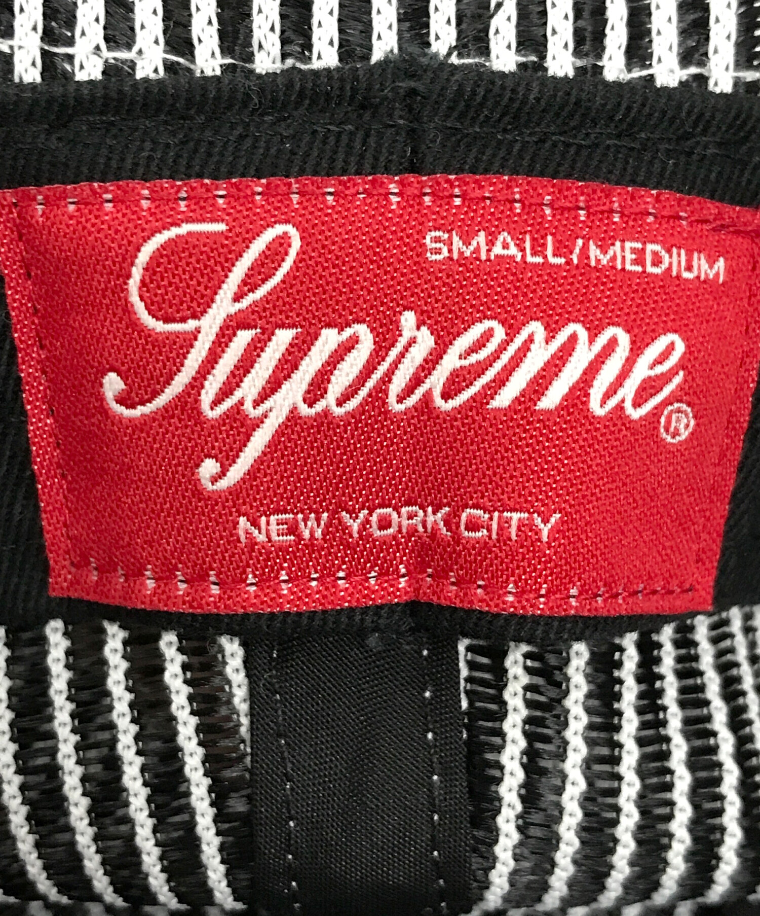 帽子 supreme stripe mesh bell hat M/L Supreme Stripe Mesh Bell Hat
