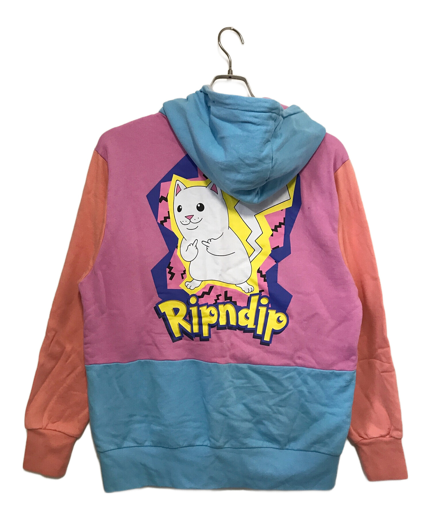 ripndip ボア パーカー アナーキー着用 RIPNDIP ボアパーカー ピンク S