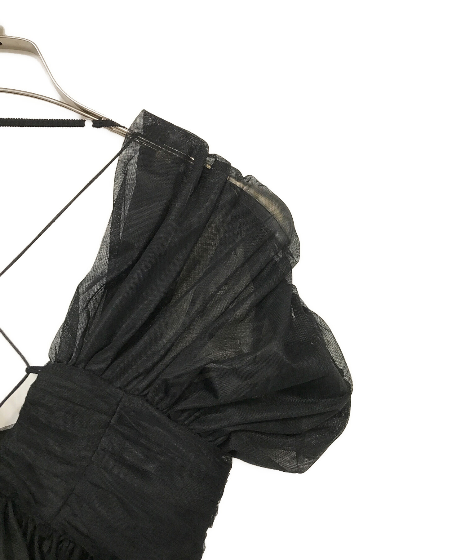 中古・古着通販】FETICO (フェティコ) OPEN-BACK GATHERED TULLE TOP