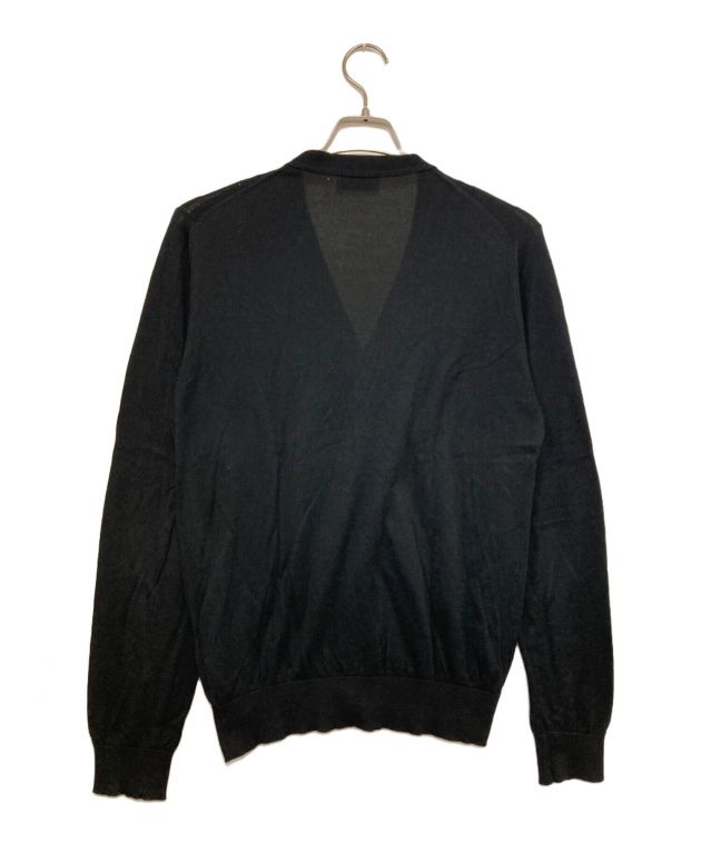 ジョンスメドレーニットカーディガンブラック黒