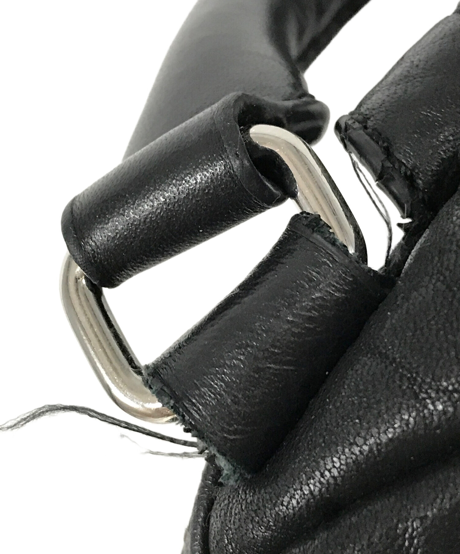 中古・古着通販】DIESEL (ディーゼル) レザーリュック ブラック