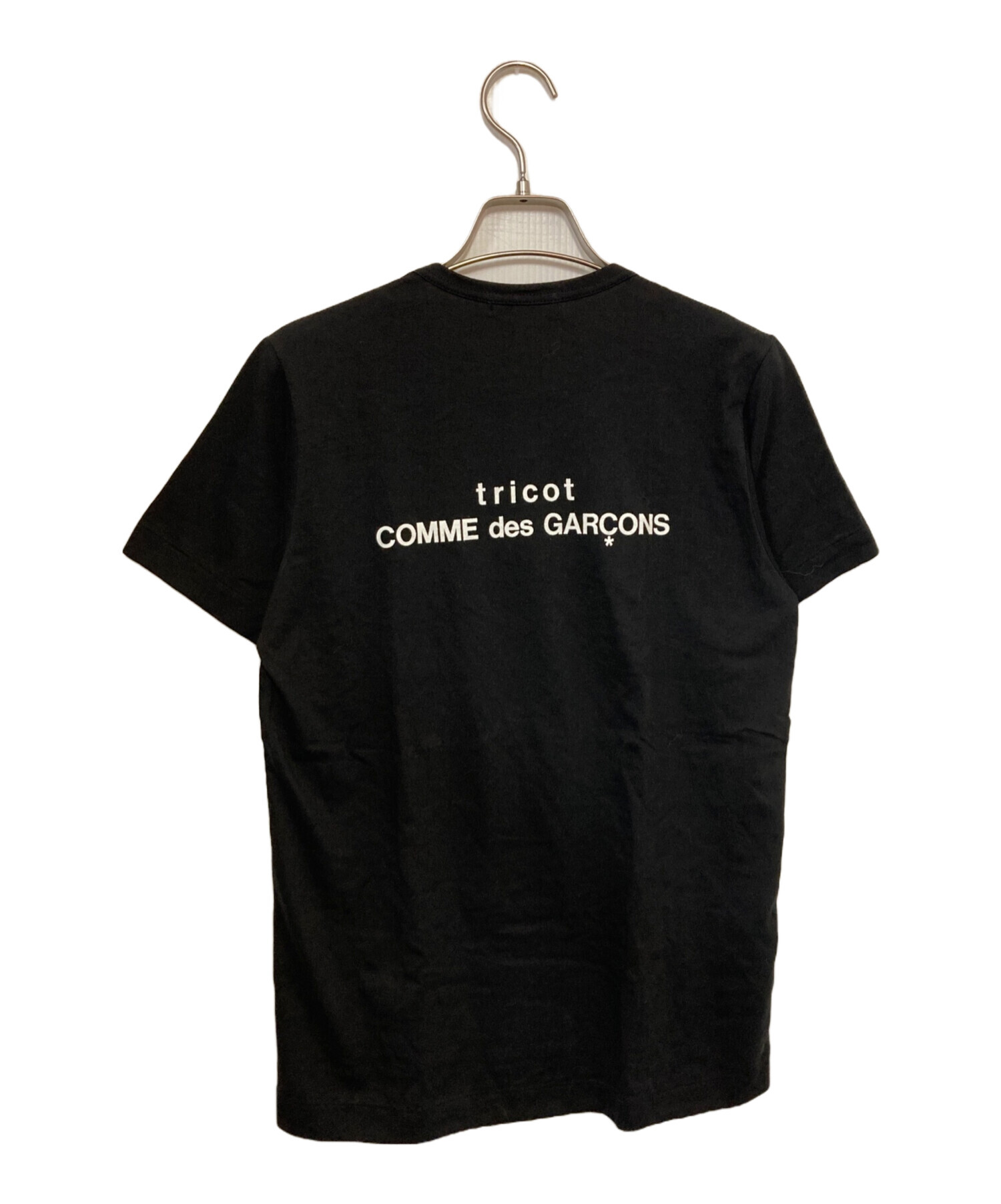 @*様 最終値下げ　トリココムデギャルソン フロントチュール黒半袖Tシャツ 渡辺 中古・古着通販】tricot COMME des GARCONS (トリココムデギャルソン