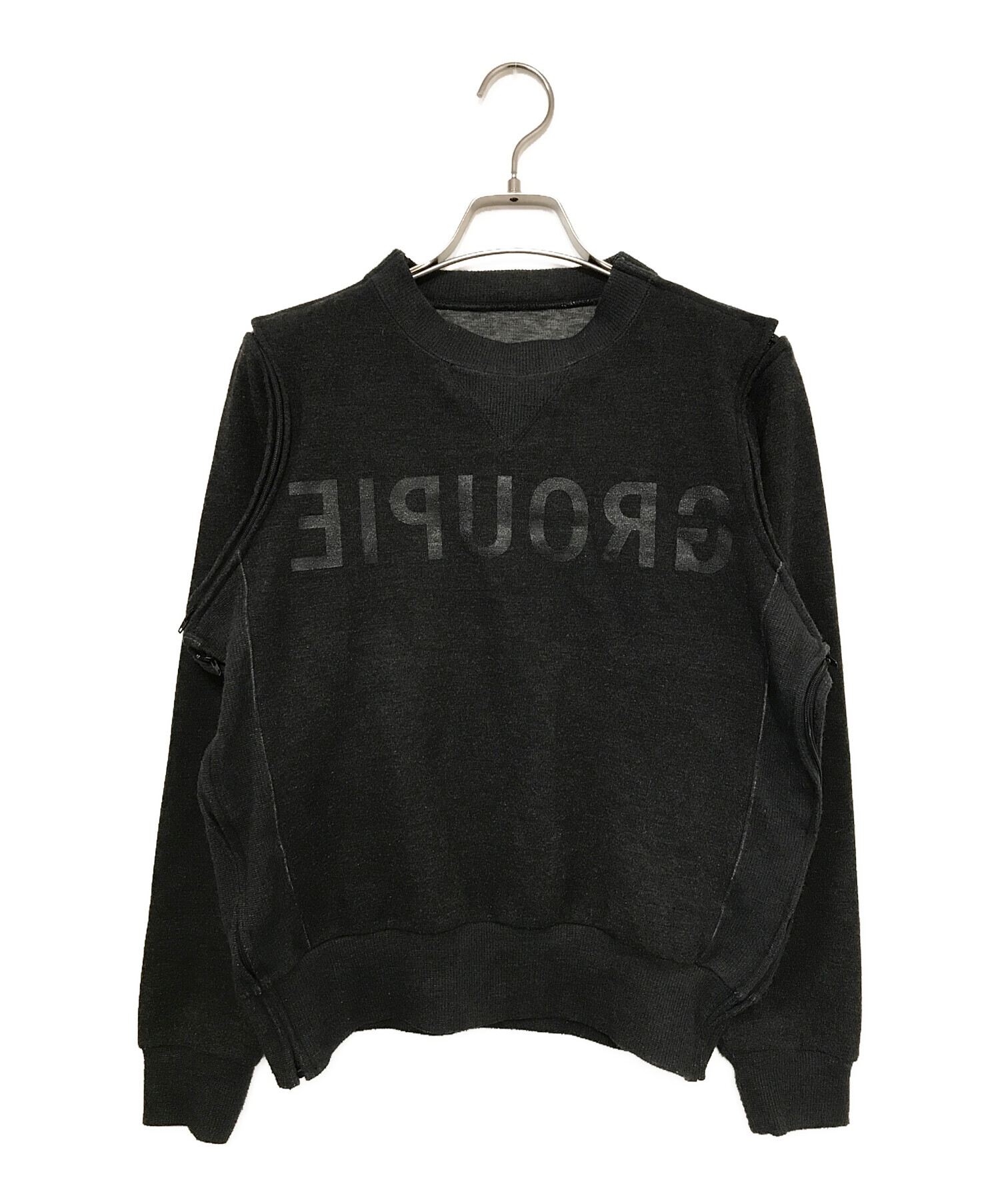 UNDER COVER アンダーカバー スウェット 2(M位) 黒 【古着】【中古】 中古・古着通販】UNDERCOVER (アンダーカバー) スウェット ブラック