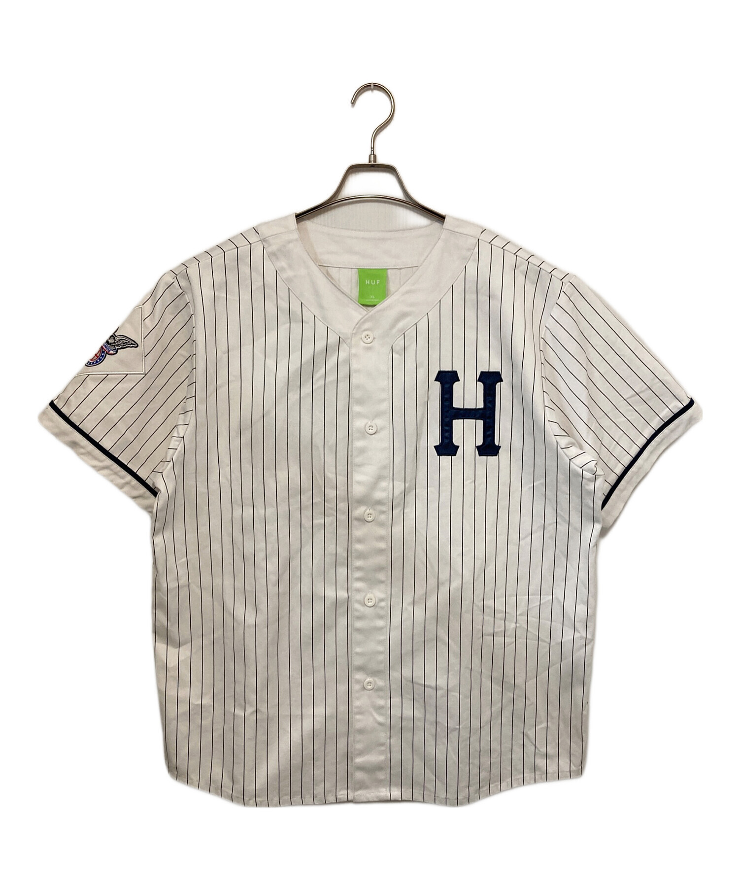 中古・古着通販】HUF (ハフ) ゲームシャツ ホワイト サイズ:XL 