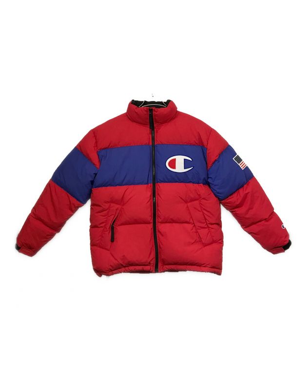 中古・古着通販】Champion (チャンピオン) ダウンジャケット ブルー 