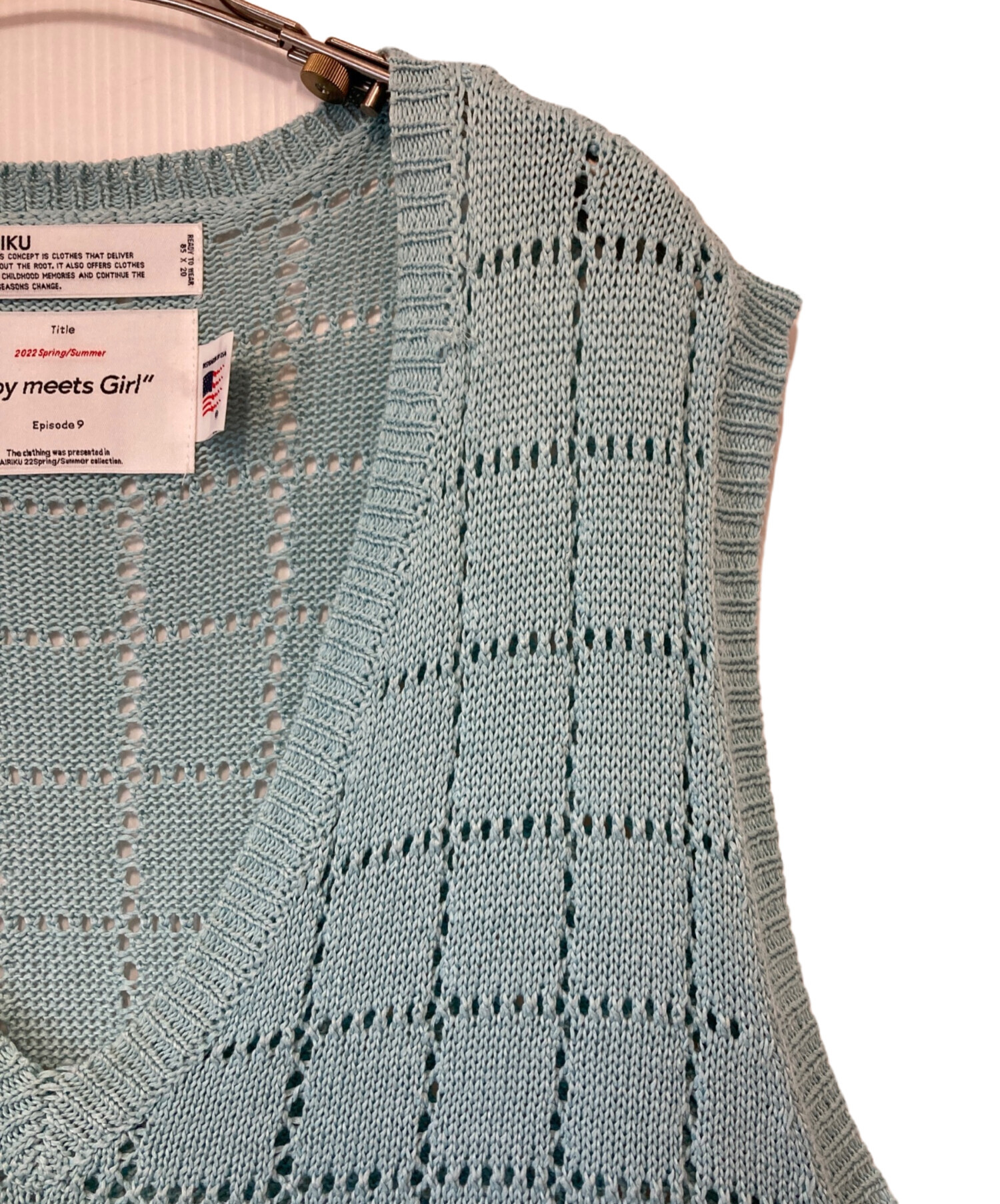 中古・古着通販】DAIRIKU (ダイリク) A.J. Knit Vest ブルー サイズ 