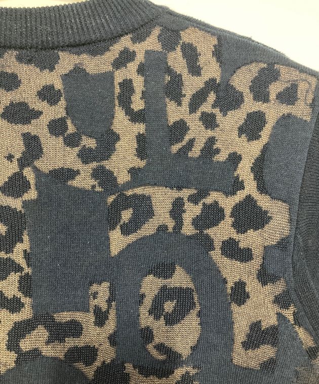 中古・古着通販】KOLOR (カラー) デザインニットベスト ネイビー