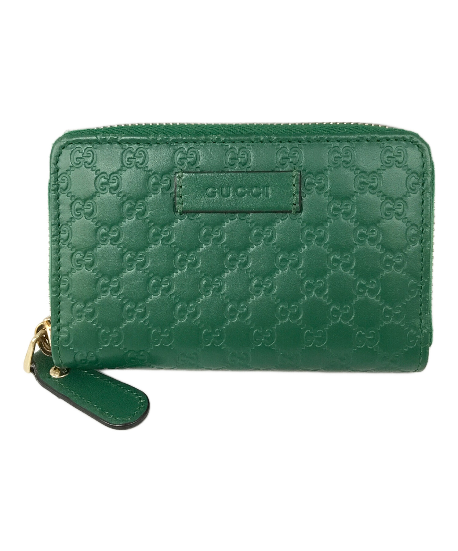 【未使用に近い】 GUCCI グッチ ケース 小銭入れ 財布 グリーン 中古・古着通販】GUCCI (グッチ) コインケース グリーン｜ブランド
