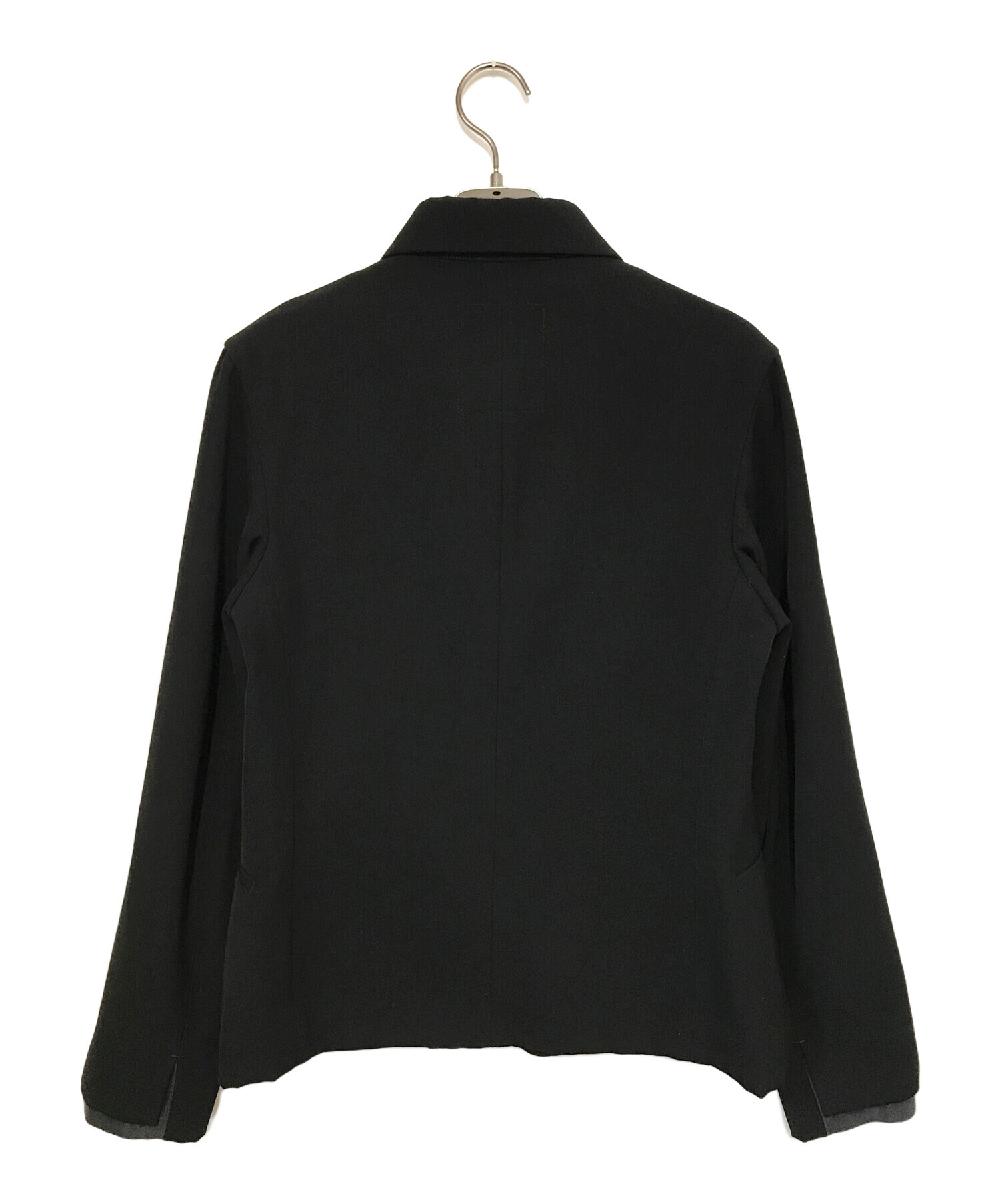 Y's ワイズ　ジャケット サイズ2 ヴィンテージ　ブラック　テーラード 中古・古着通販】Y's (ワイズ) ウールシャツジャケット ブラック