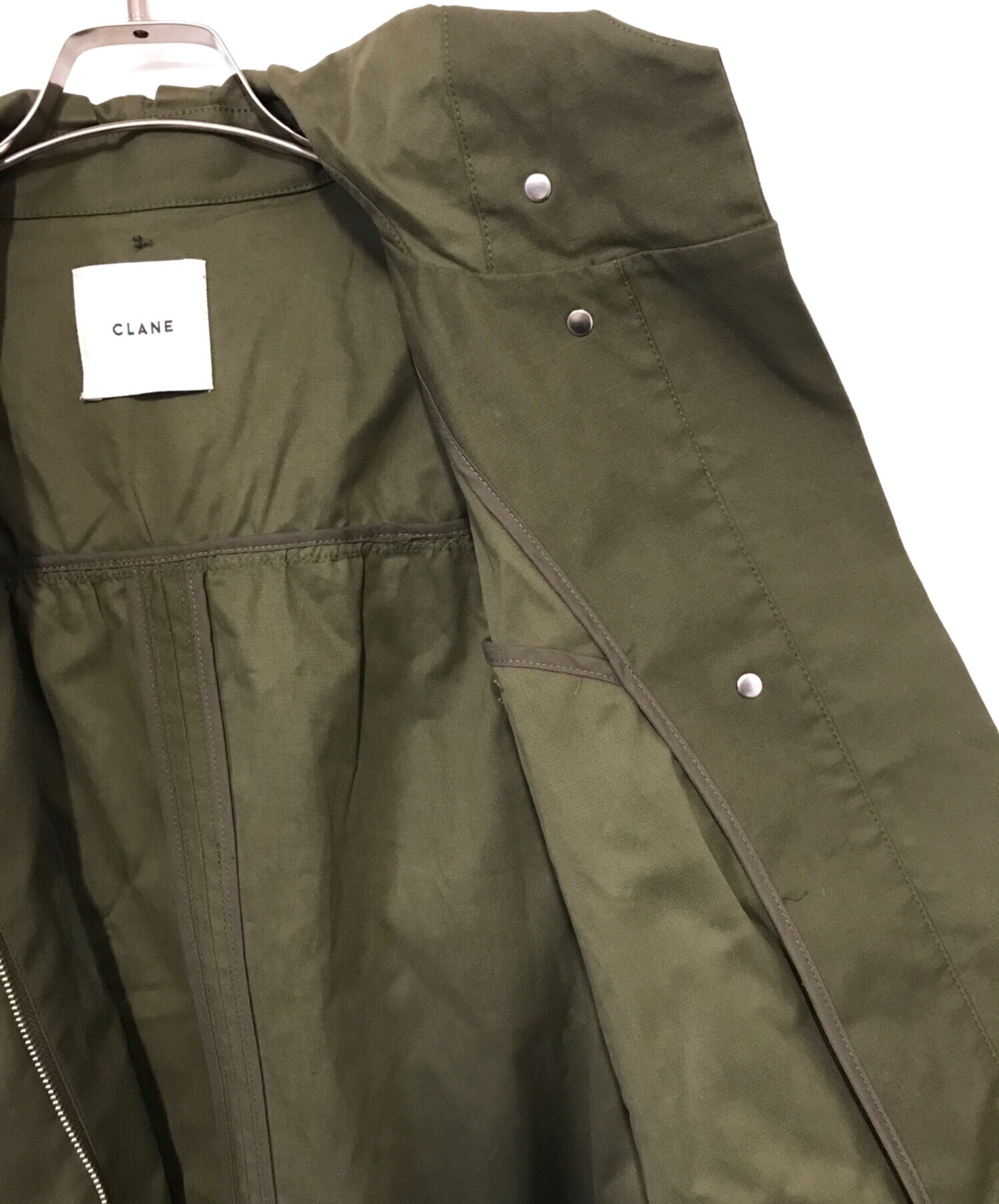 中古・古着通販】CLANE (クラネ) 2WAY LAYER MILITARY COAT カーキ