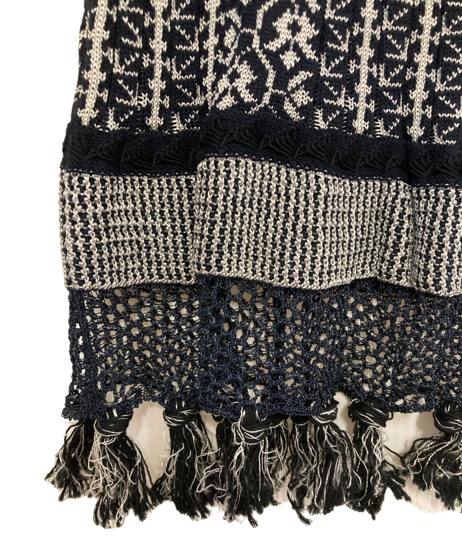 中古・古着通販】Mame Kurogouchi (マメクロゴウチ) Rib Jacquard