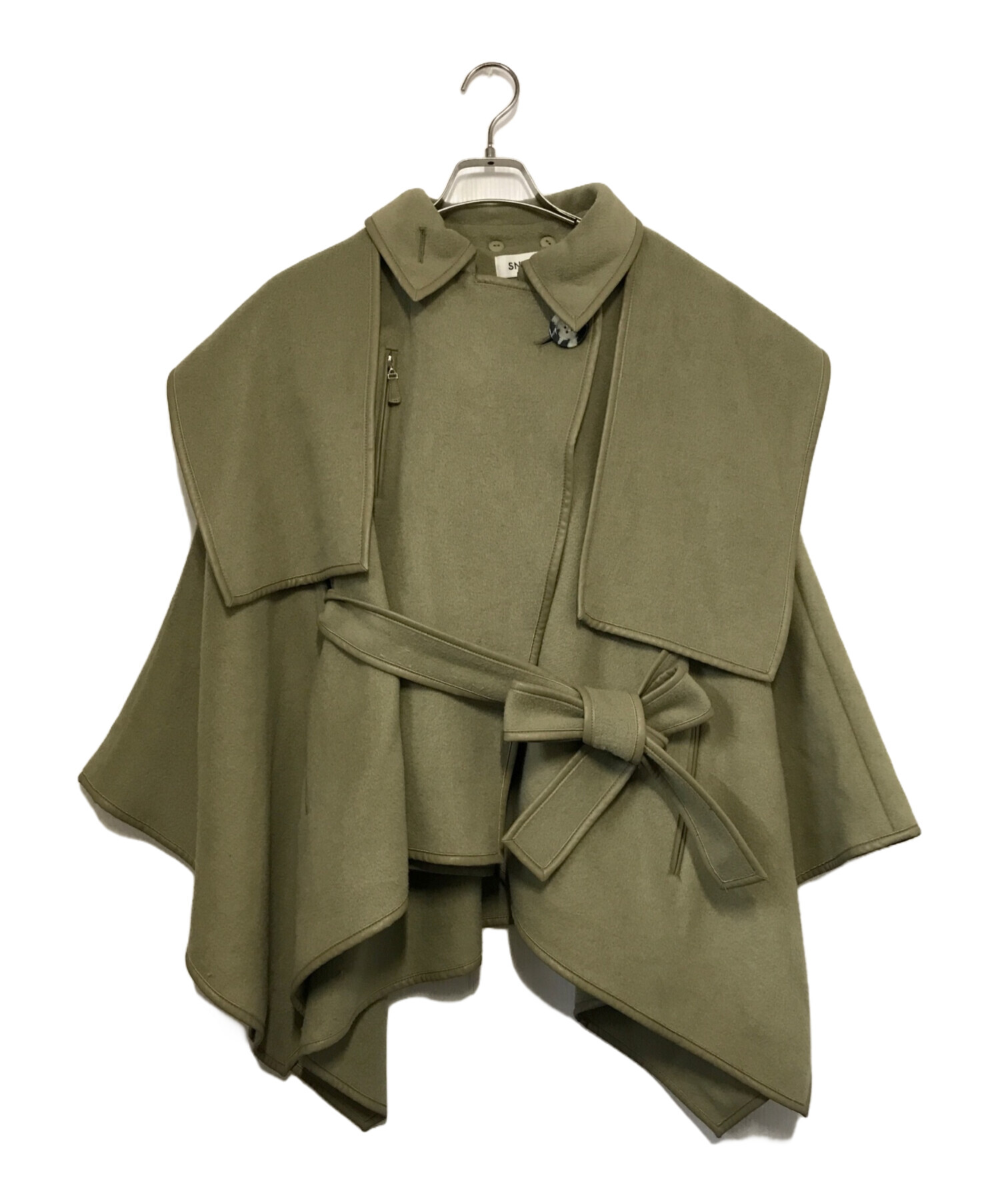 め*ん様 snidel ポンチョコート 中古・古着通販】Snidel (スナイデル) ポンチョコート グリーン サイズ