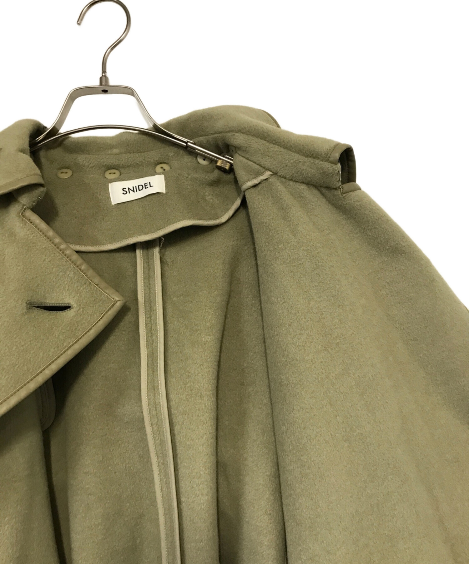 中古・古着通販】Snidel (スナイデル) ポンチョコート グリーン サイズ