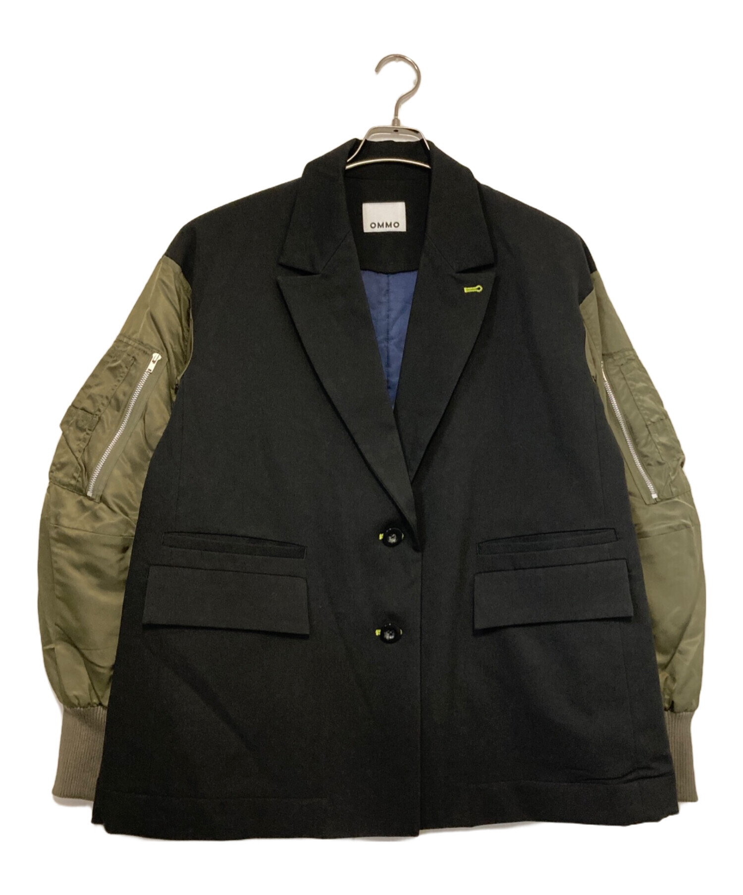 OMMO オーエムエムオー MA-1 DOCKING JK TOP カーキ 中古・古着通販】OMMO (オーエムエムオー) MA-1 DOCKING JK