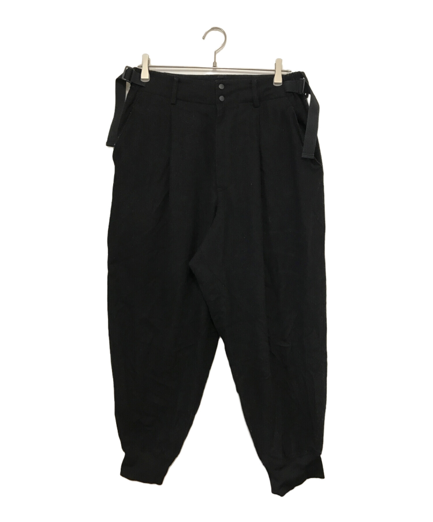 中古・古着通販】Y-3 (ワイスリー) タックウールジョガーパンツ