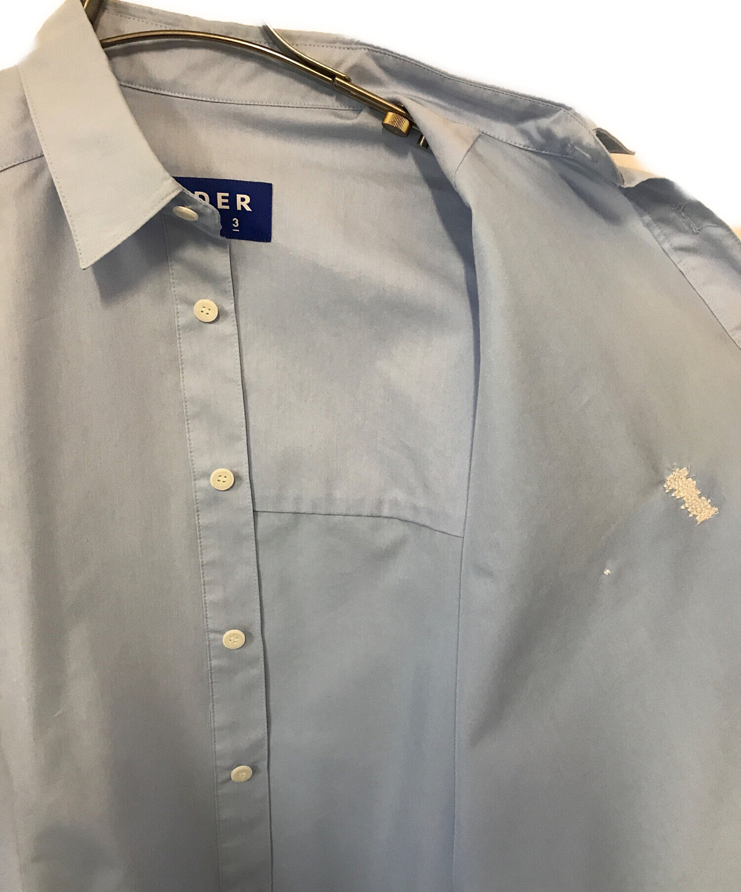 中古・古着通販】ADER error (アーダーエラー) L/Sシャツ ブルー 