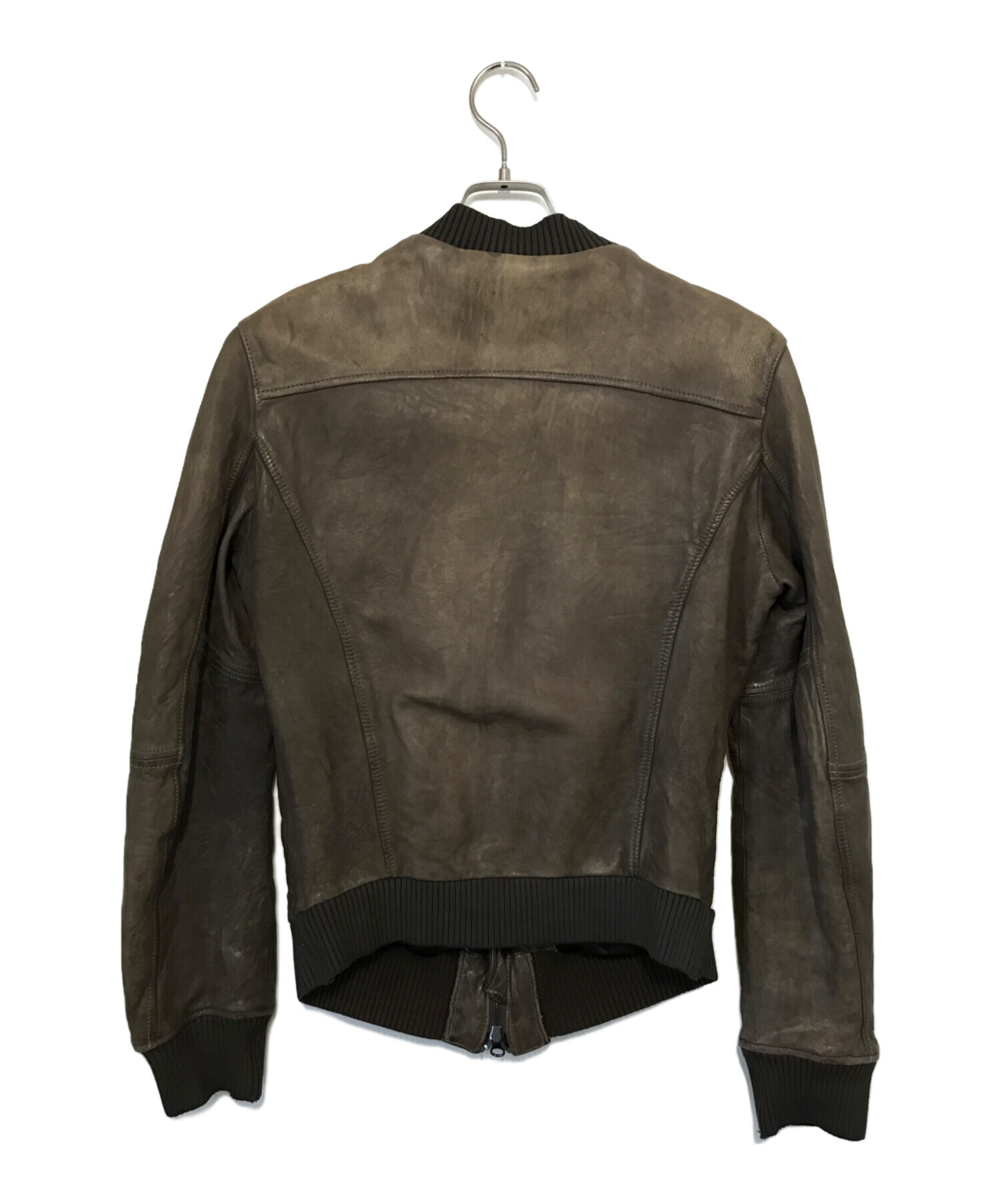 ドルチェ&ガッバーナ レザージャケット 花柄 ブラック 42 M〜L