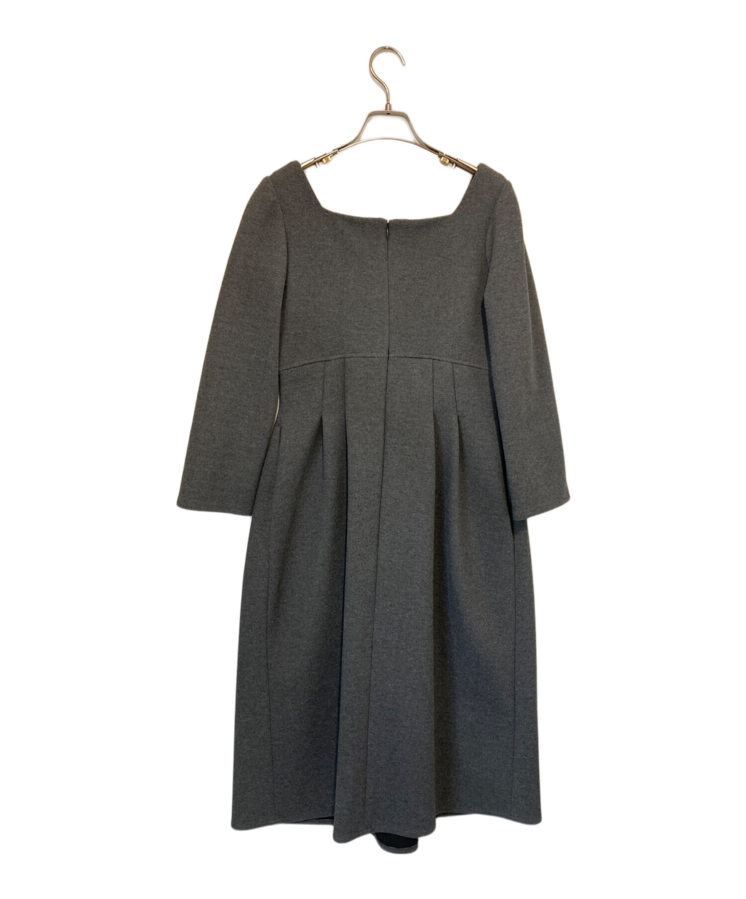 中古・古着通販】CELFORD (セルフォード) 七分袖ワンピース グレー