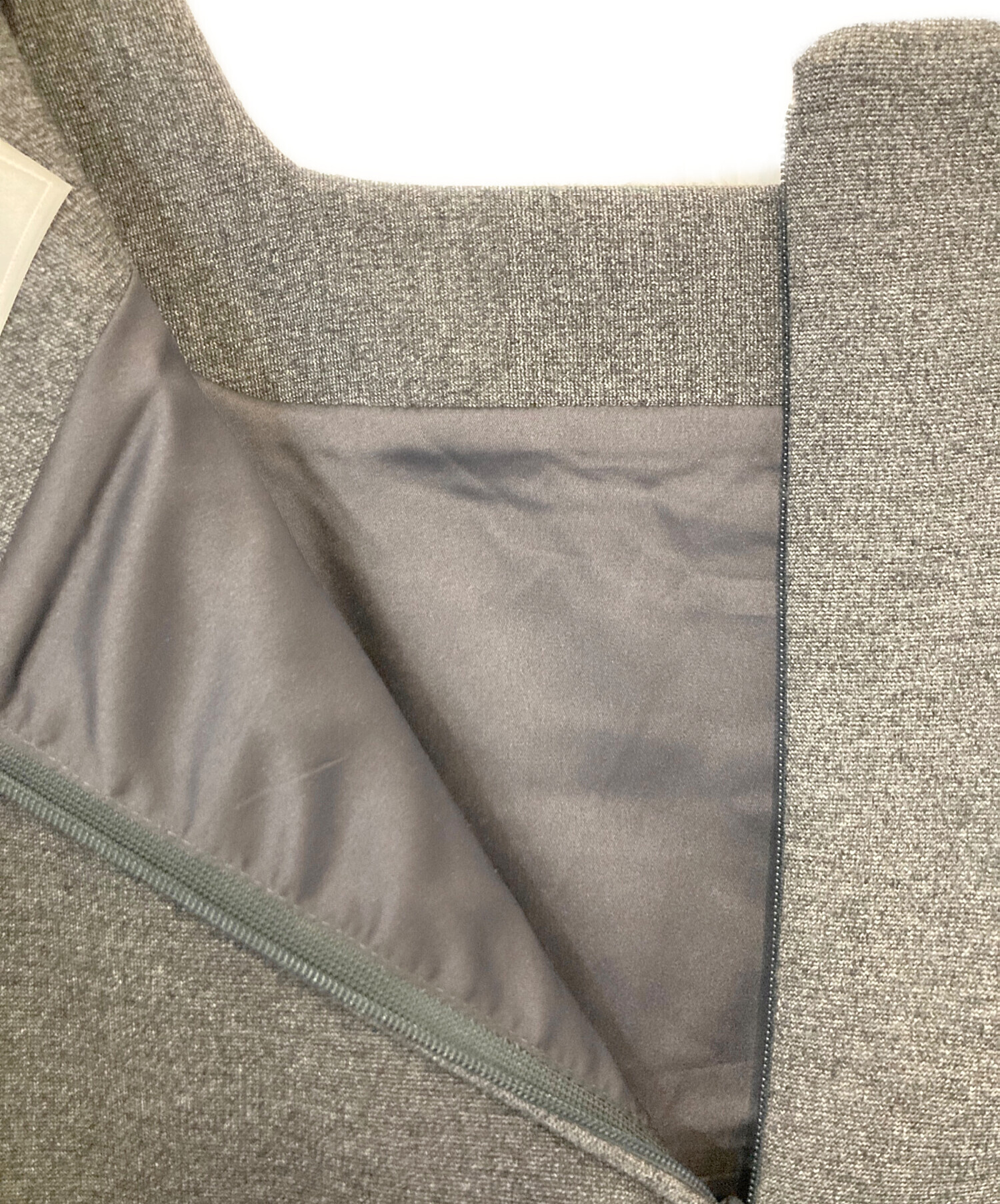 美品⚑ セルフォード　トレンチワンピース　38 チャコールグレー 中古・古着通販】CELFORD (セルフォード) 七分袖ワンピース グレー