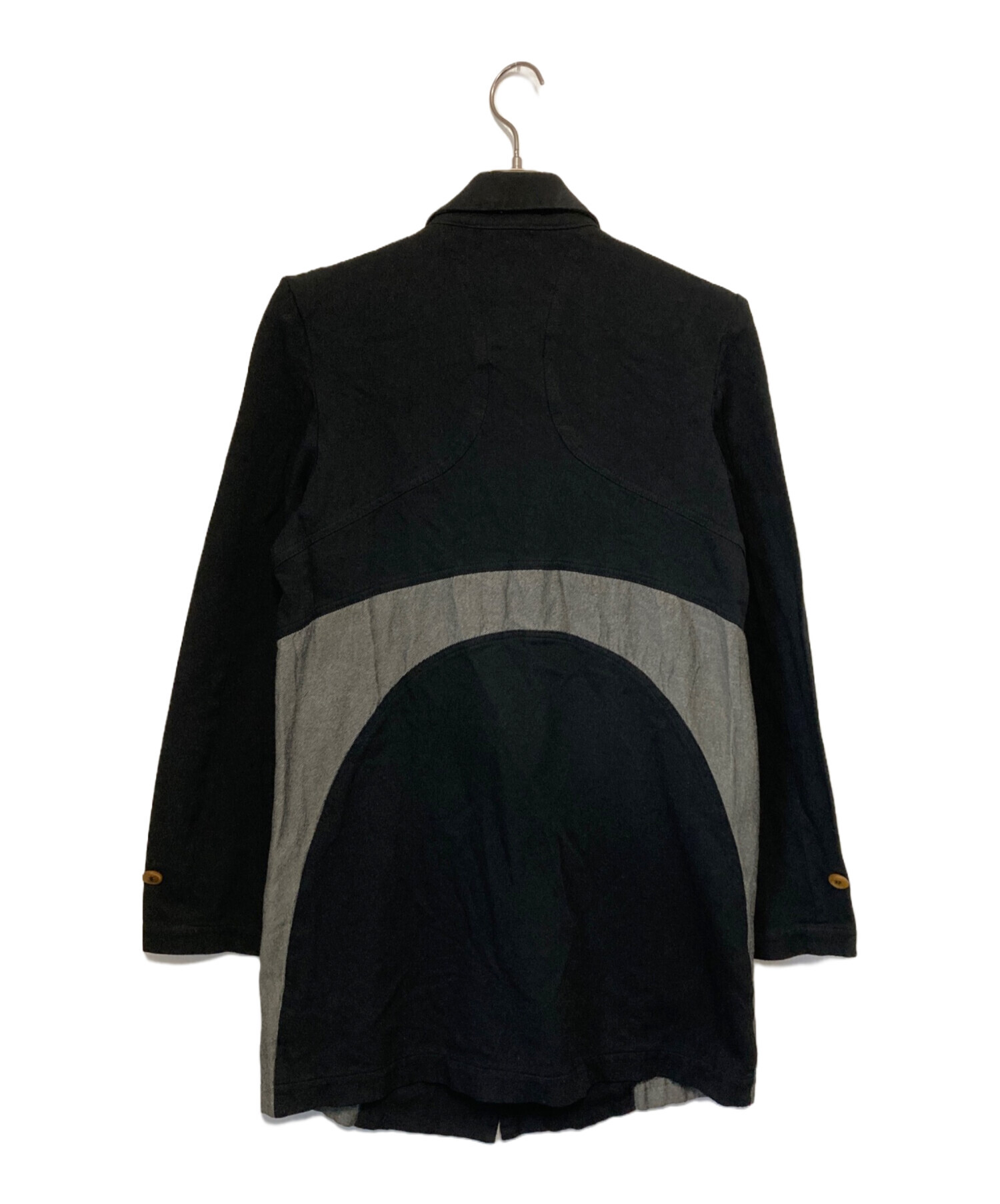 コムデギャルソン　オムプリュス　エバーグリーン　レザーラペルコート コムデギャルソン オムプリュス エバーグリーン レザーラペル