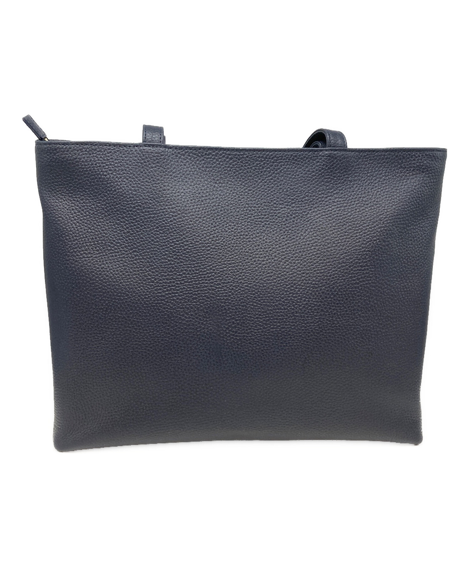 中古・古着通販】HushTug (ハッシュタグ) レザートートバッグ ネイビー