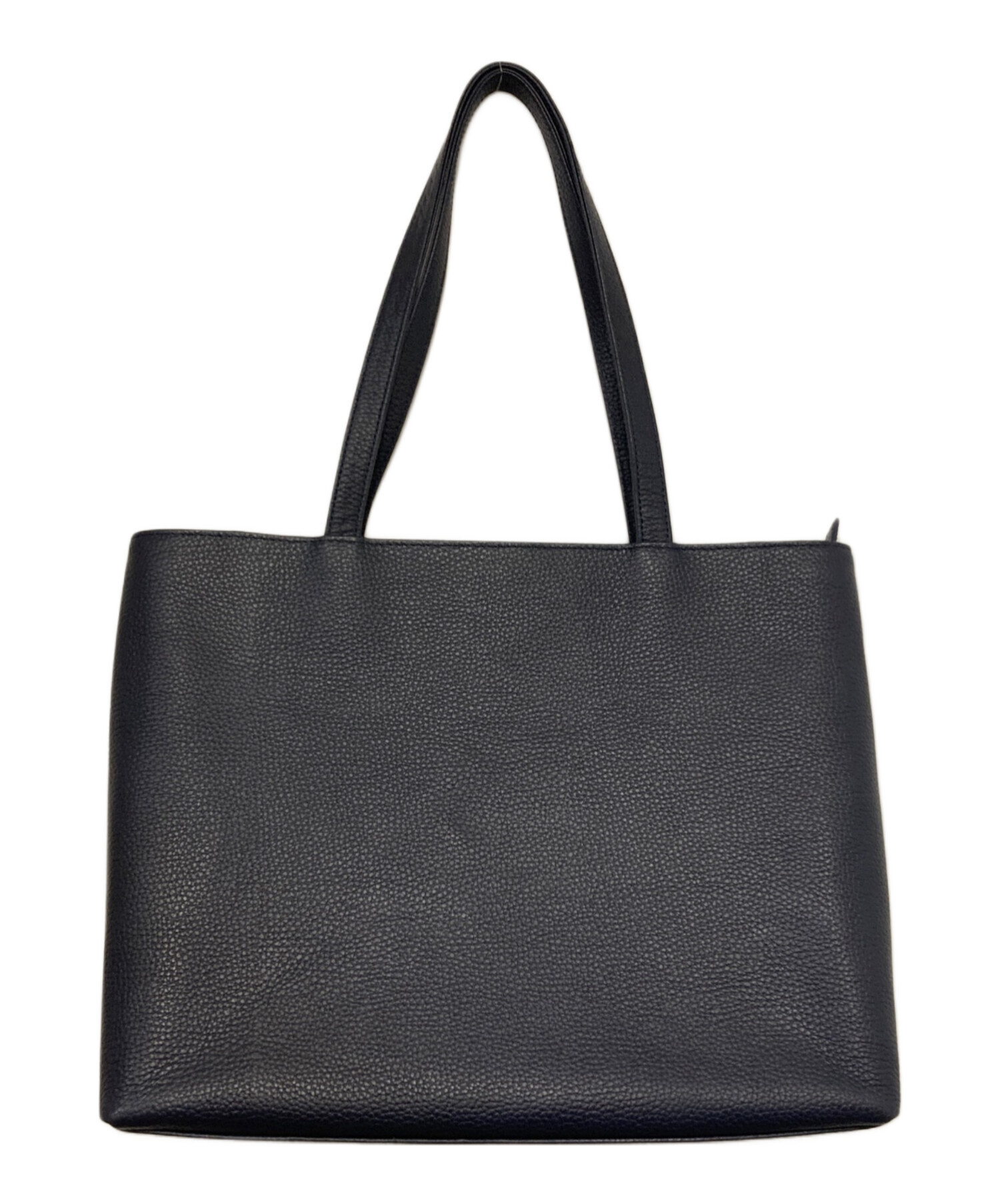 中古・古着通販】HushTug (ハッシュタグ) レザートートバッグ ネイビー