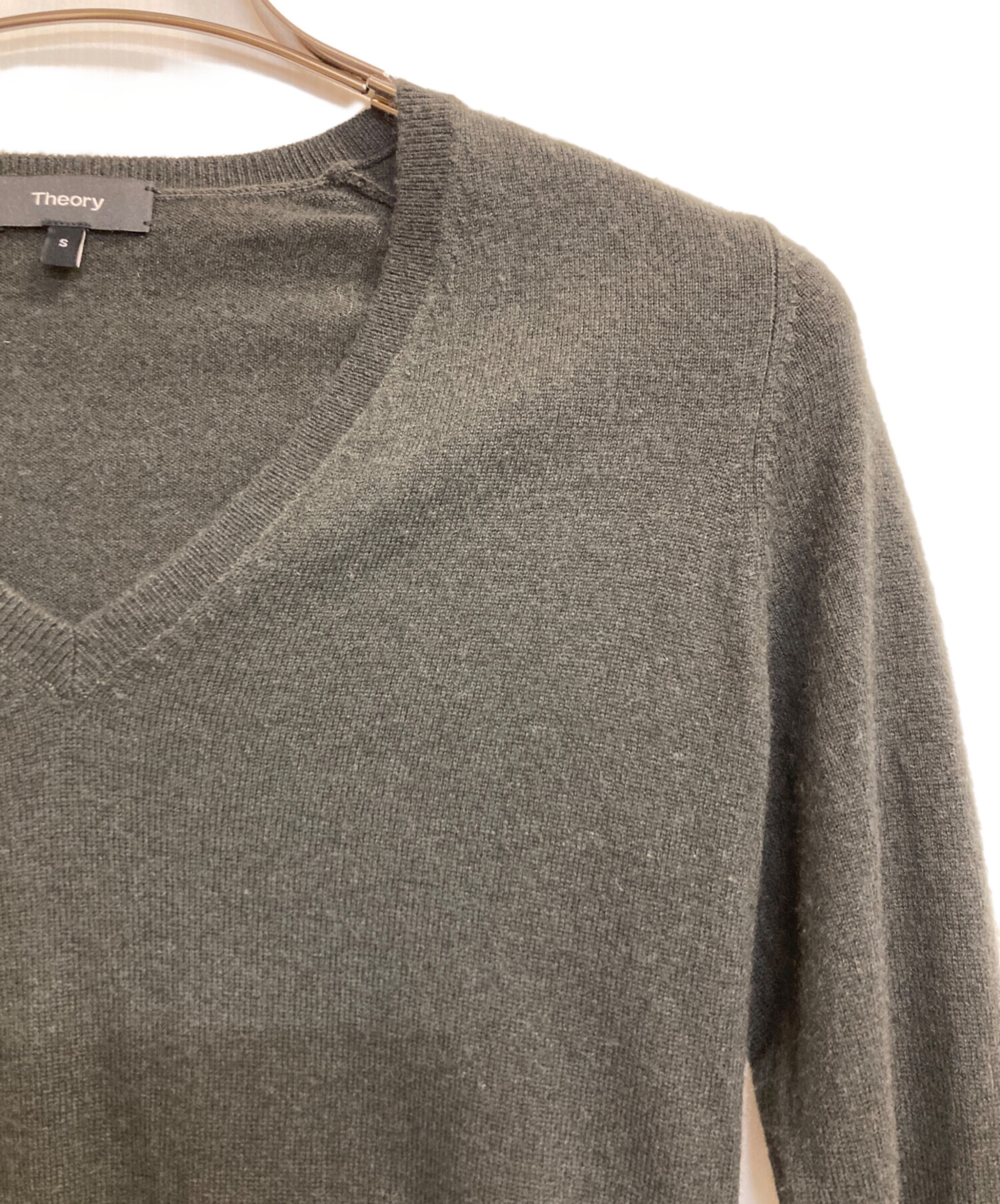 中古・古着通販】theory (セオリー) カシミヤニット グレー サイズ:36 中古・古着通販】theory (セオリー) カシミヤニット グレー サイズ:36