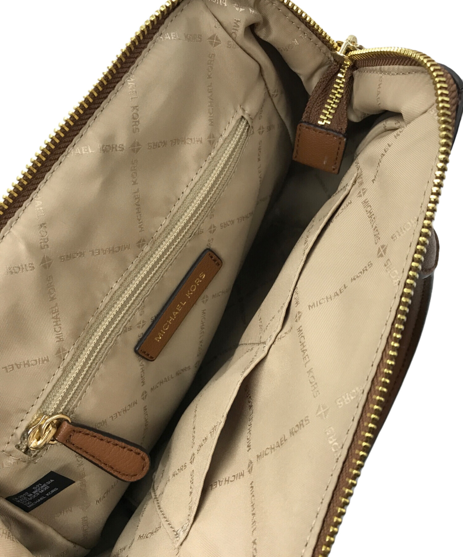 MICHAEL KORS こっくり秋色♫ 浅い ブラウン ハンドバック OL 通勤