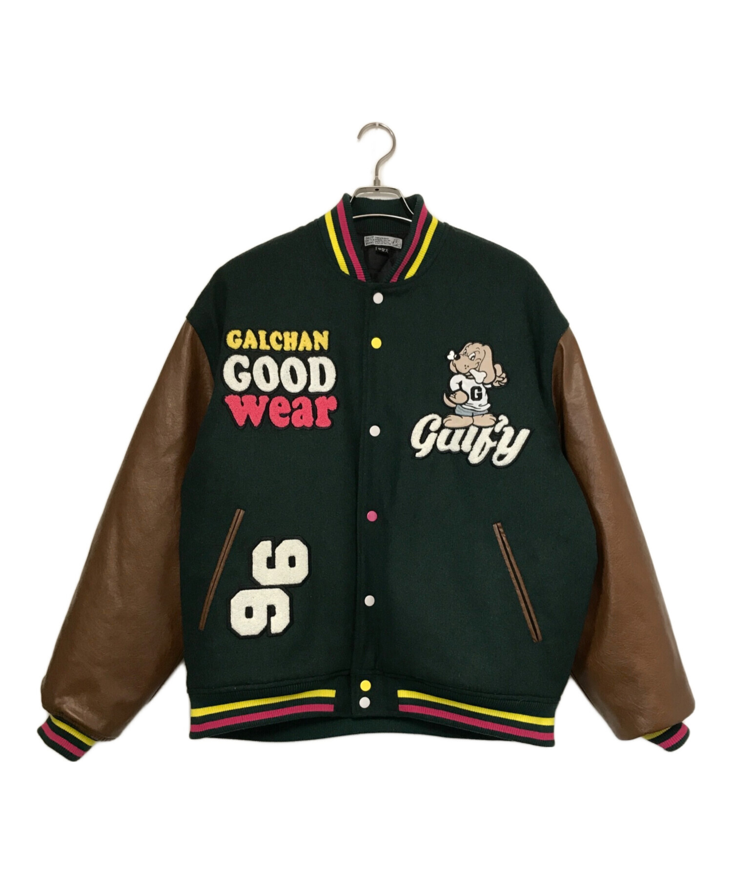 中古・古着通販】GALFY (ガルフィー) エコレザースリーブスタジャン 