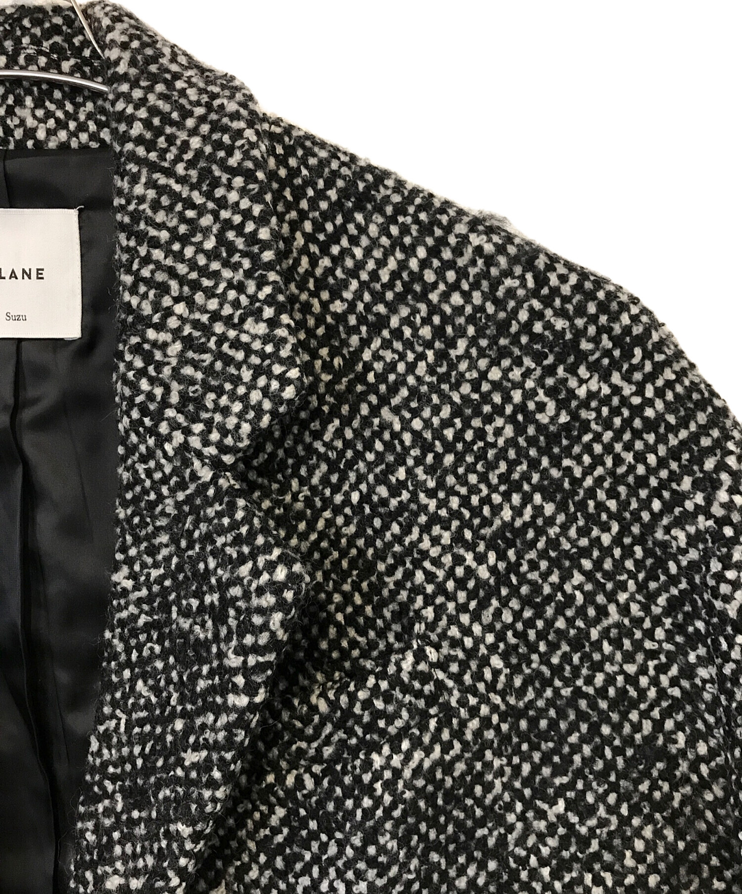 中古・古着通販】CLANE (クラネ) MIX COLOR OVER COAT ブラック サイズ 