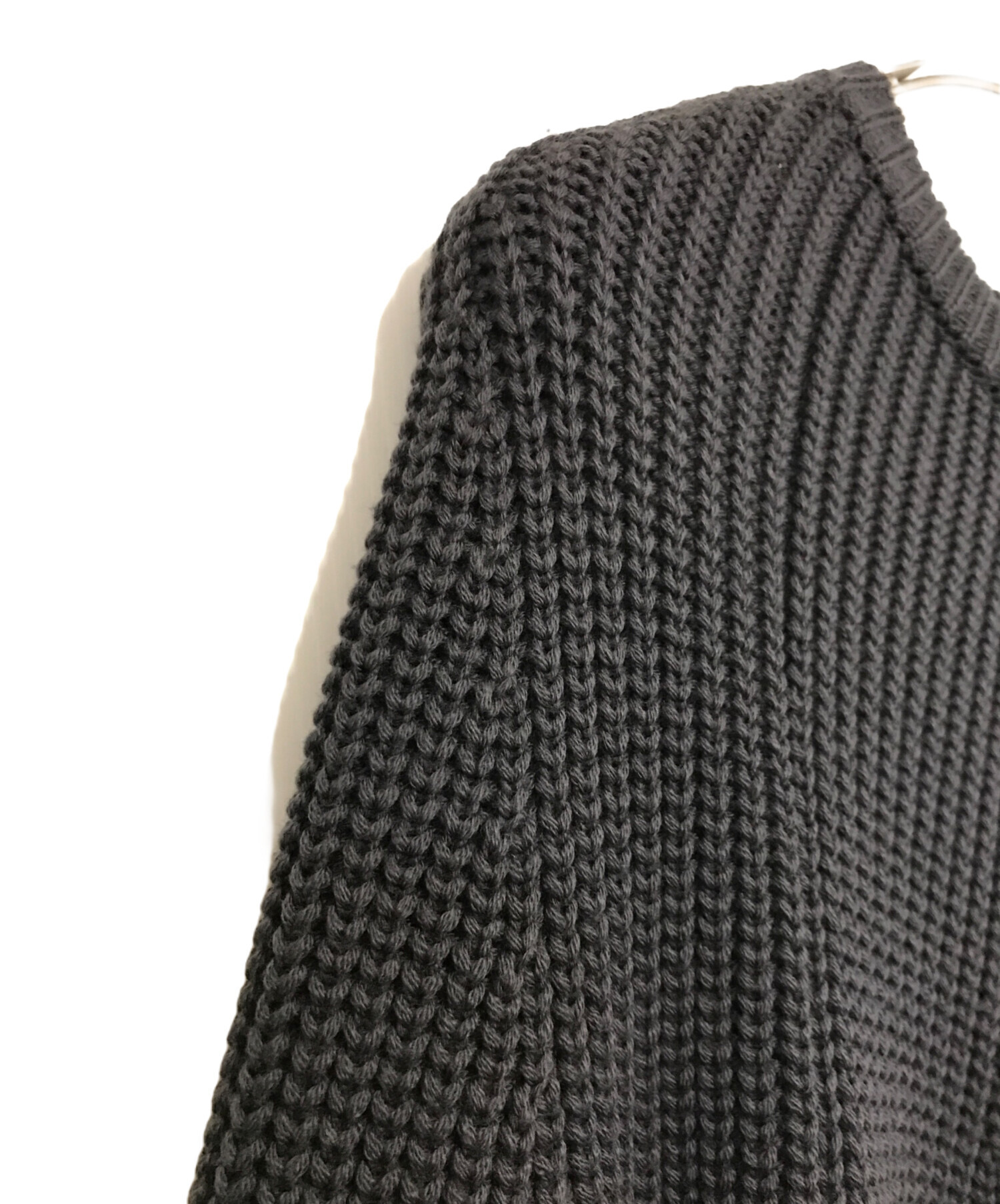 中古・古着通販】BATONER (バトナ―) SIGNATURE CREW NECK D.Gray