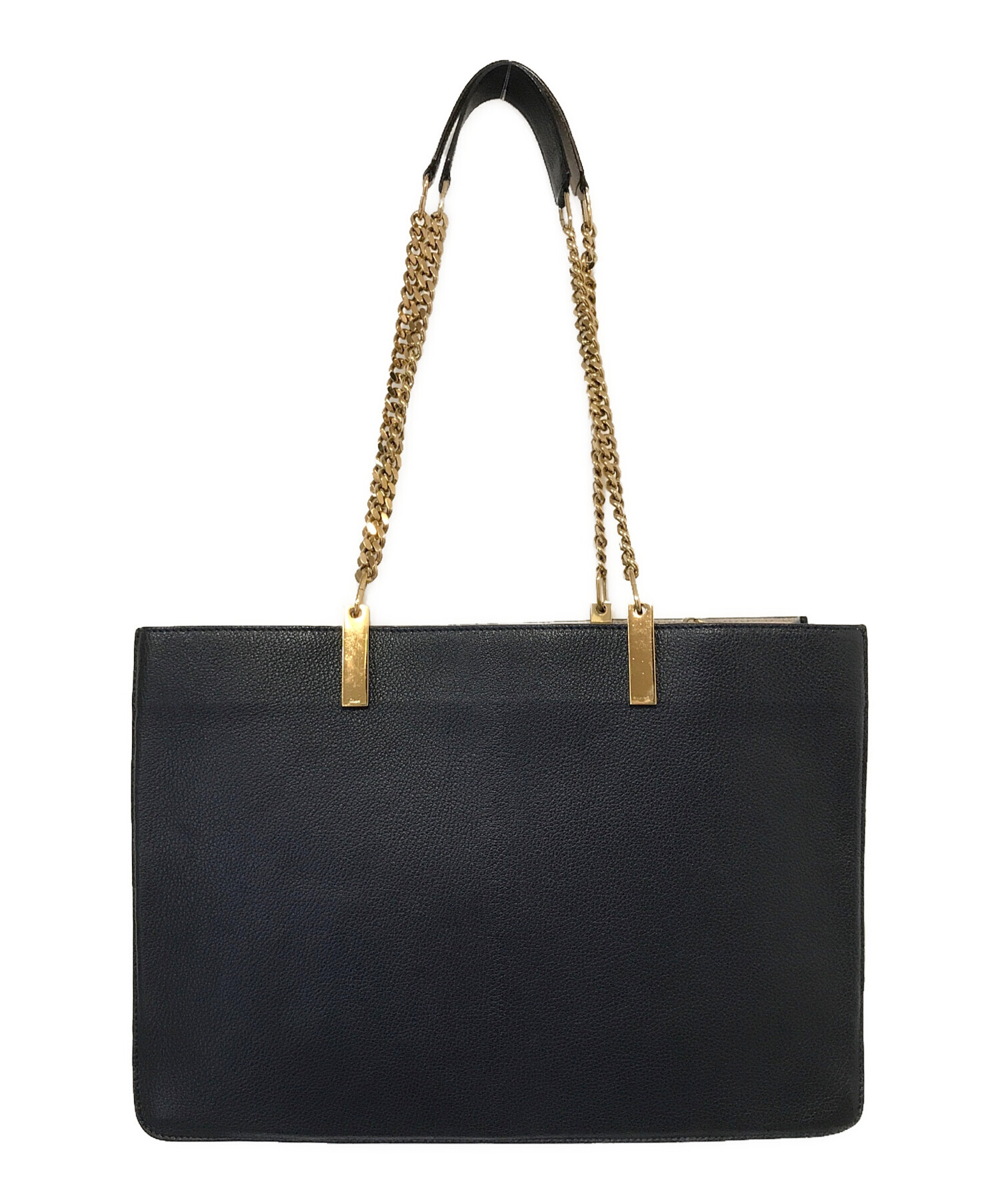 中古・古着通販】Chloe (クロエ) バイカラーチェーントートレザー 