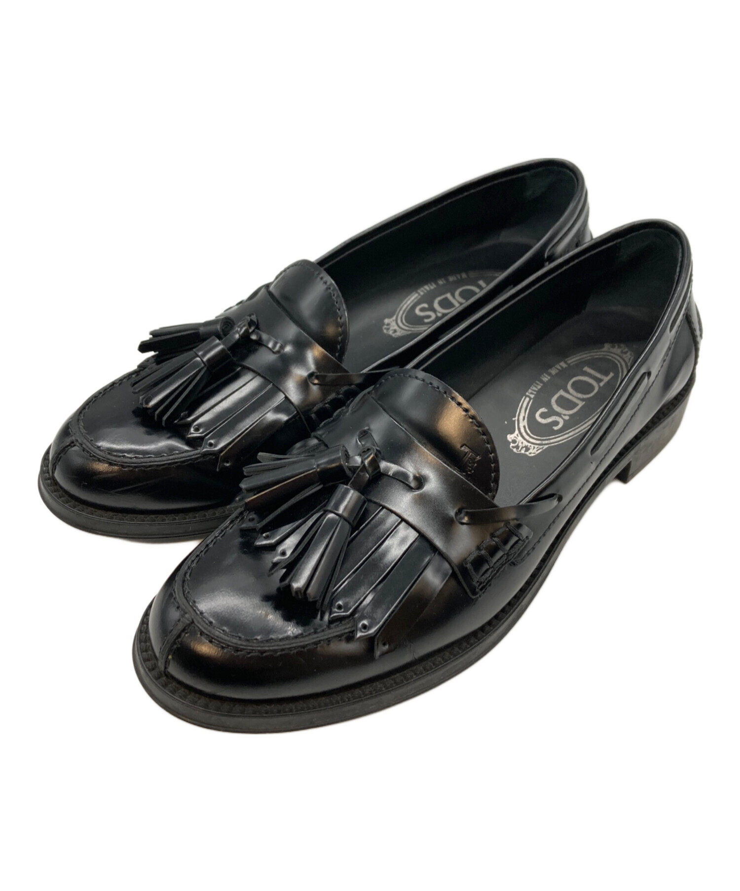 中古・古着通販】TOD'S (トッズ) タッセルローファー ブラック サイズ