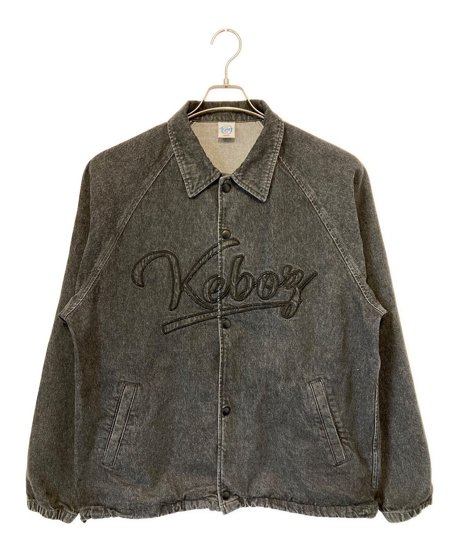 KEBOZ ケボズ 1992年 ジャケット 中古・古着通販】KEBOZ (ケボズ) DENIM COACH JACKET / ロゴ刺繍デニム