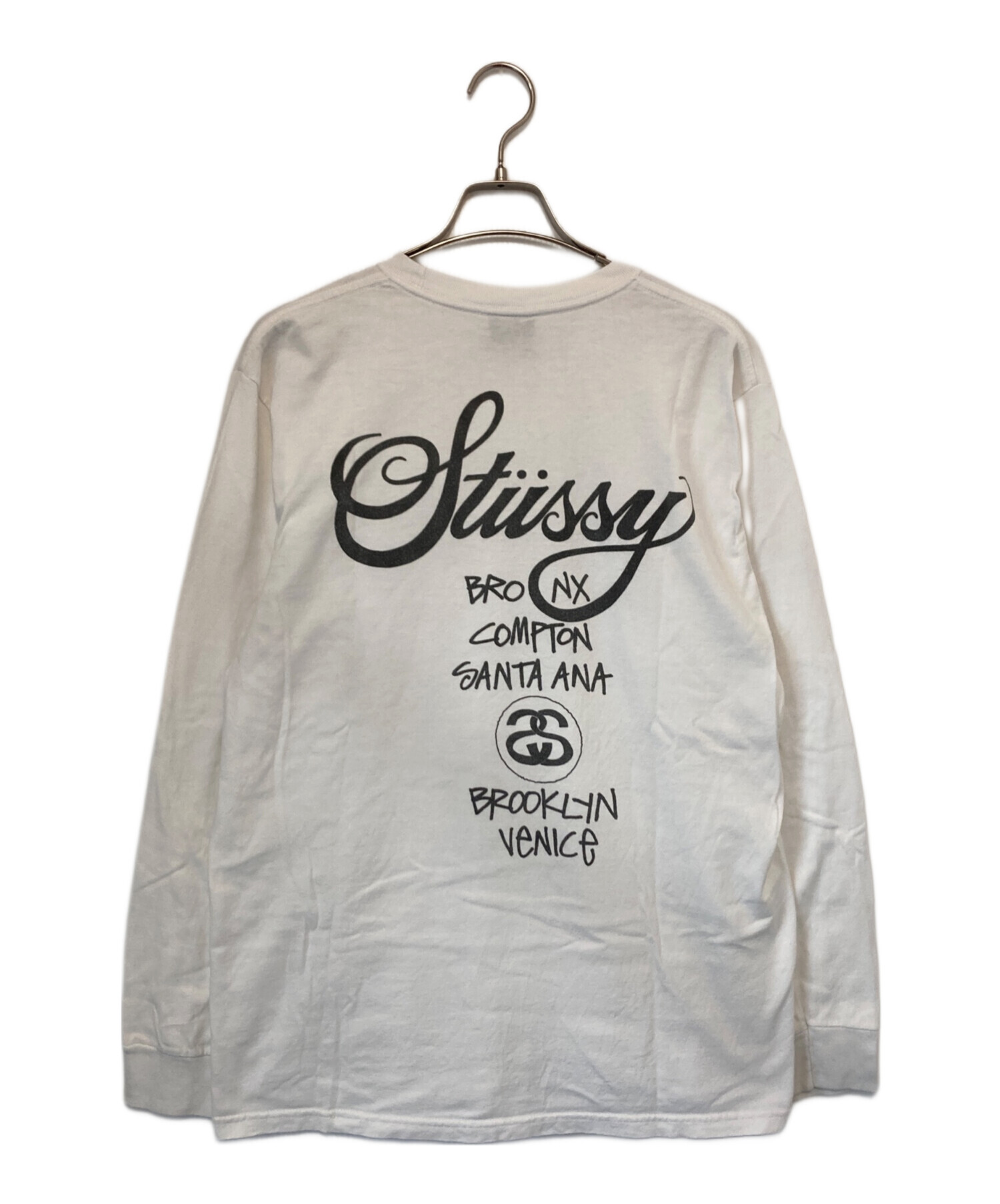 中古・古着通販】stussy (ステューシー) ワールドツアーL/S Tシャツ 