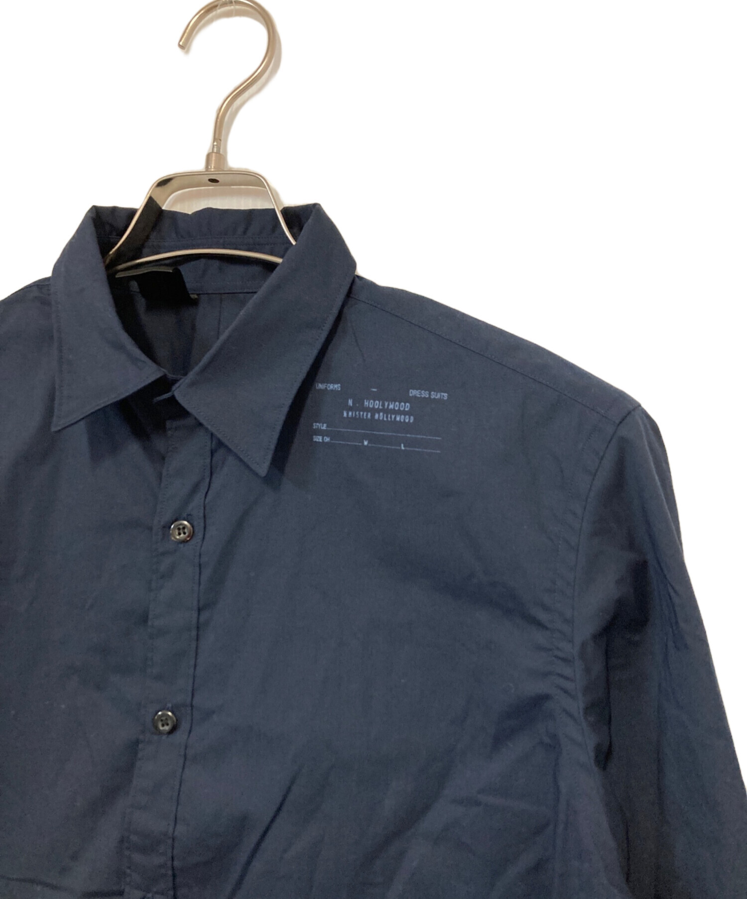 中古・古着通販】N.HOOLYWOOD (エヌ ハリウッド) 長袖シャツ ネイビー