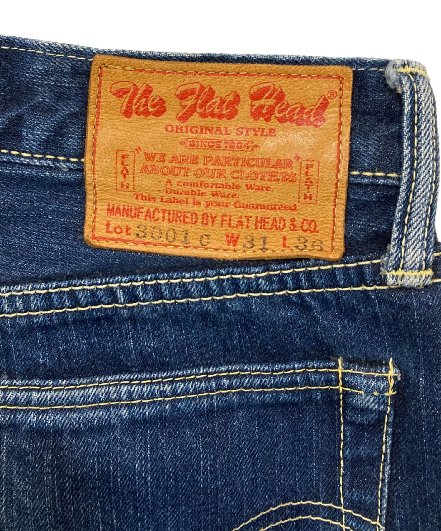 中古・古着通販】THE FLAT HEAD (ザ・フラットヘッド) 3001Cデニム 