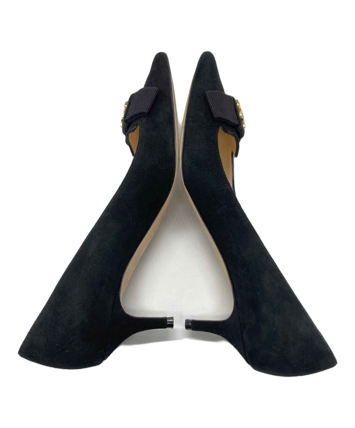 中古・古着通販】JIMMY CHOO (ジミーチュウ) JCロゴリボンスウェード 