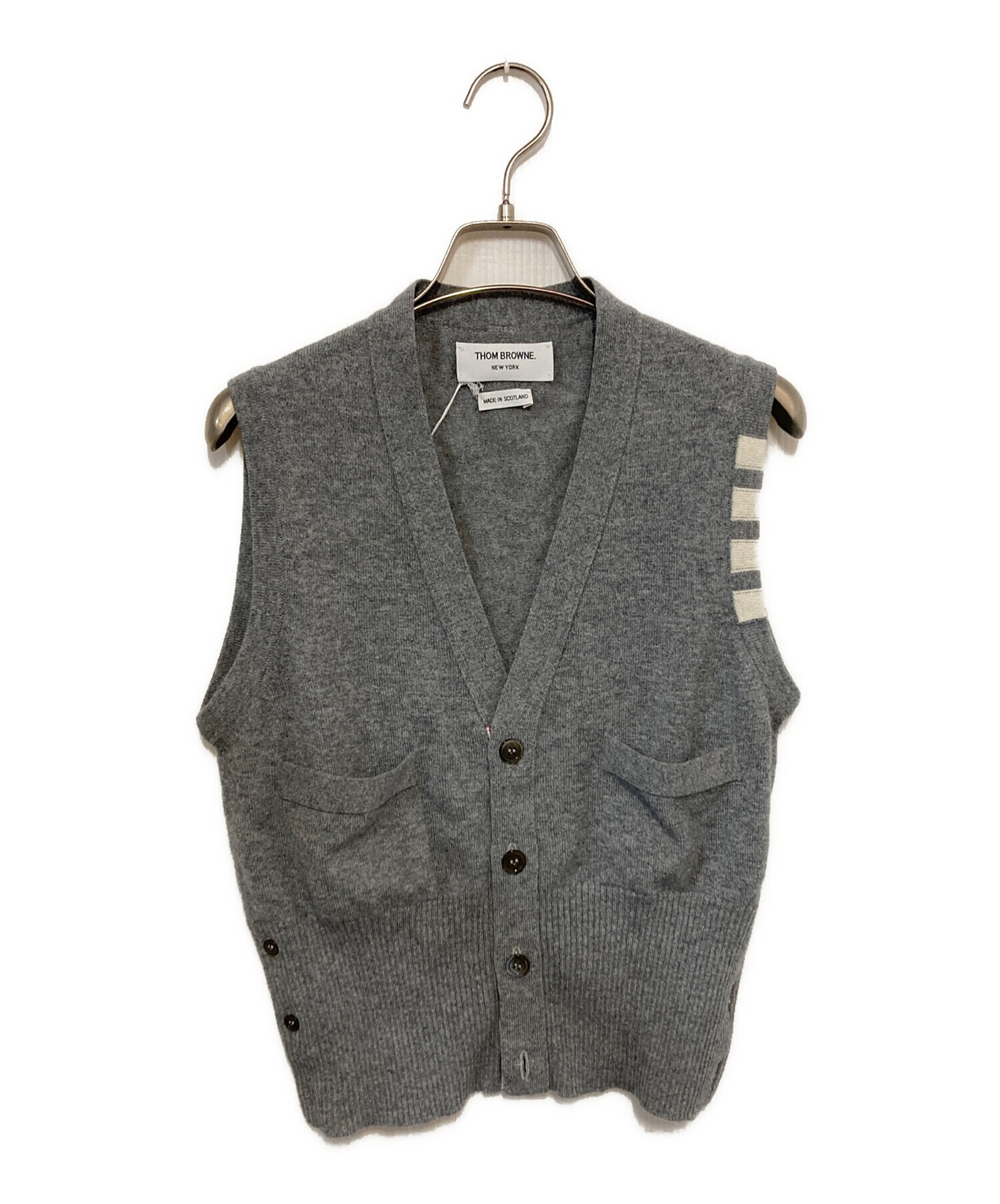 中古・古着通販】Thom Browne (トムブラウン) クラシック4BARカシミアV 